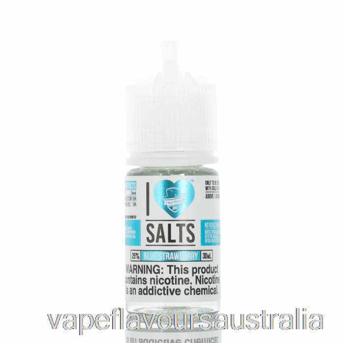 Vape Flavours Australia Blue Strawberry - I Love Salts - 30mL 25mg